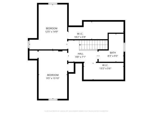 Upper level floor plan