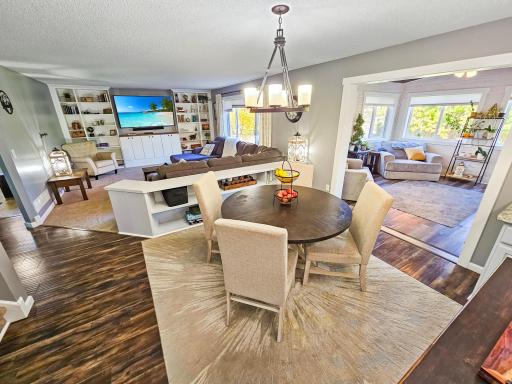 The main floor offers a large open floorplan.