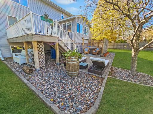 There is also a large patio space that is already wired for a new hot tub.