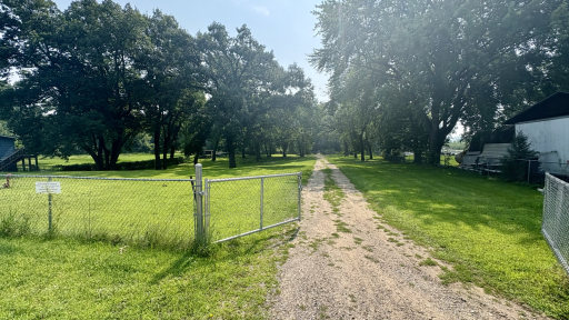 Water access/boat landing entrance from the road