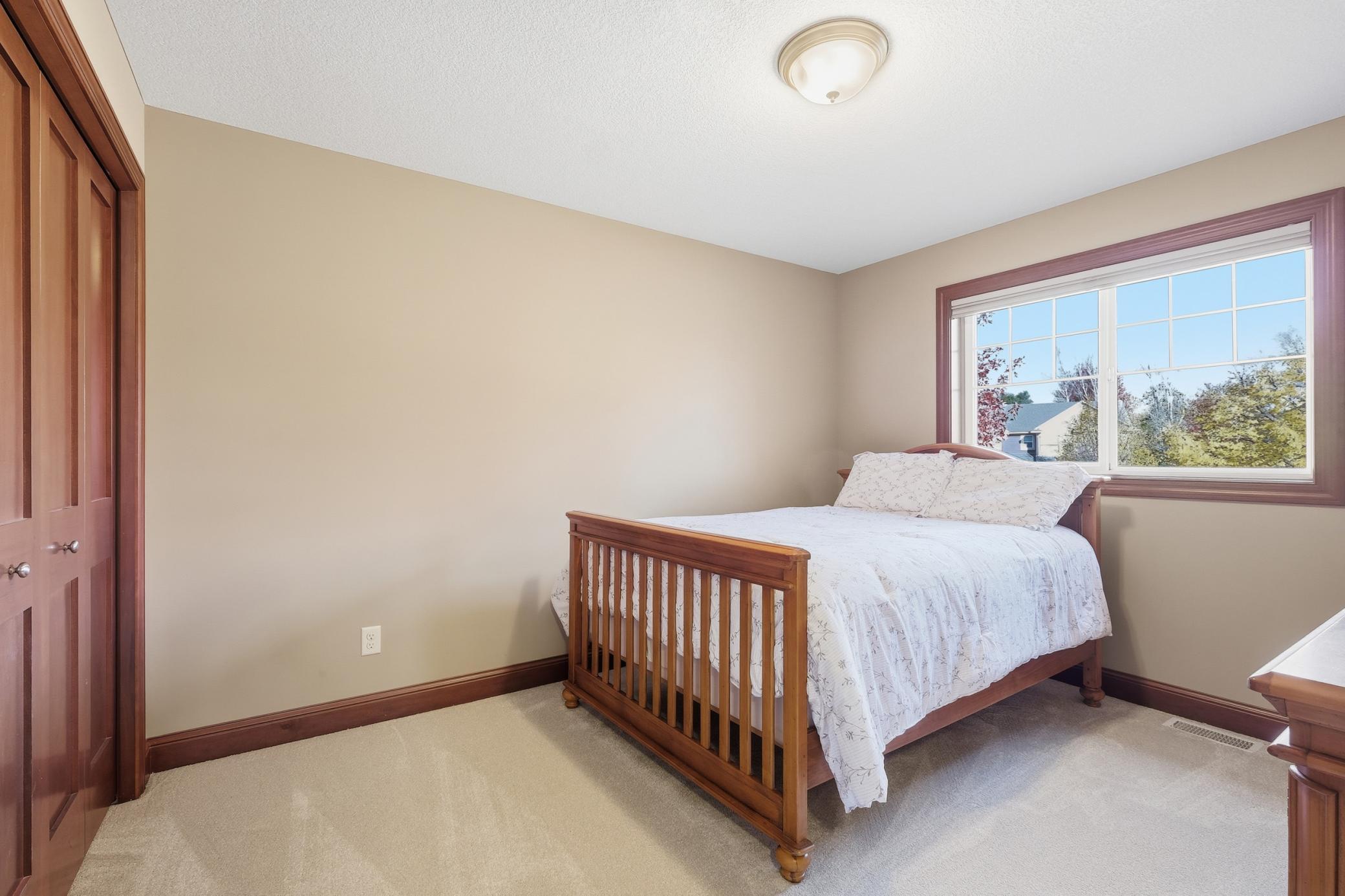 spacious upper level bedroom.