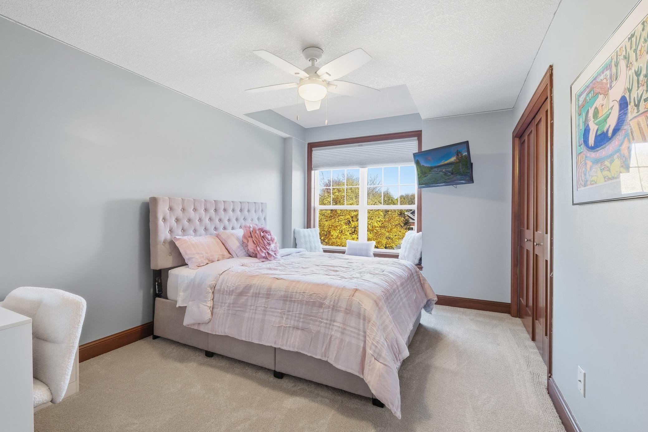 Delightful window seat in another upper bedroom