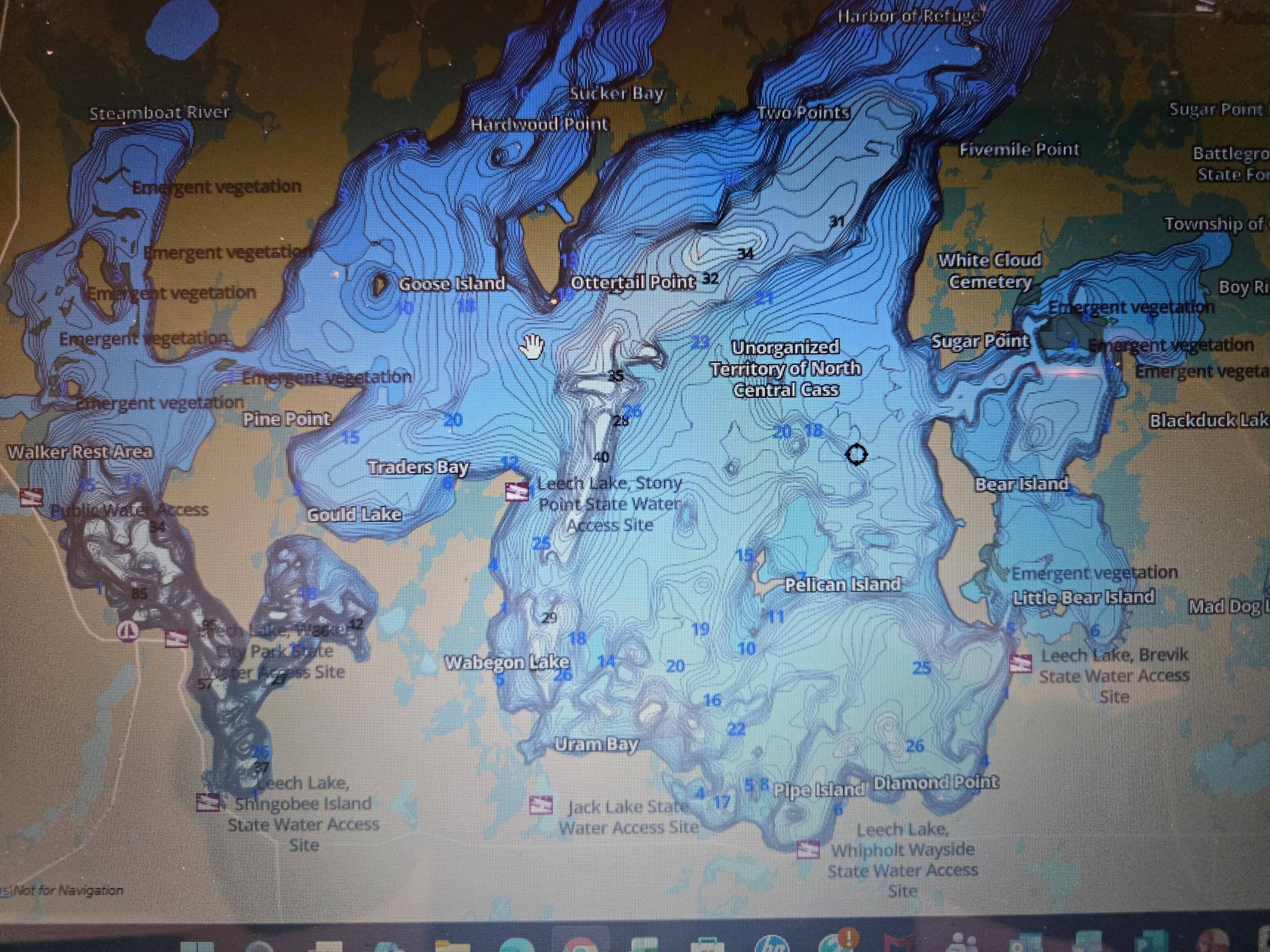DNR Map of Leech Lake