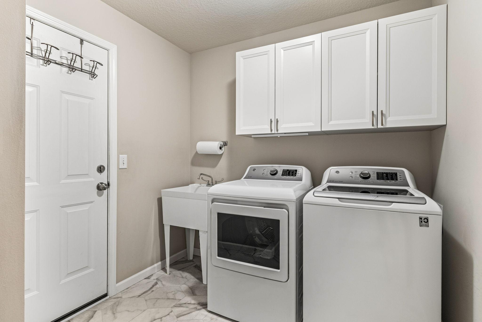 Main floor laundry right off garage