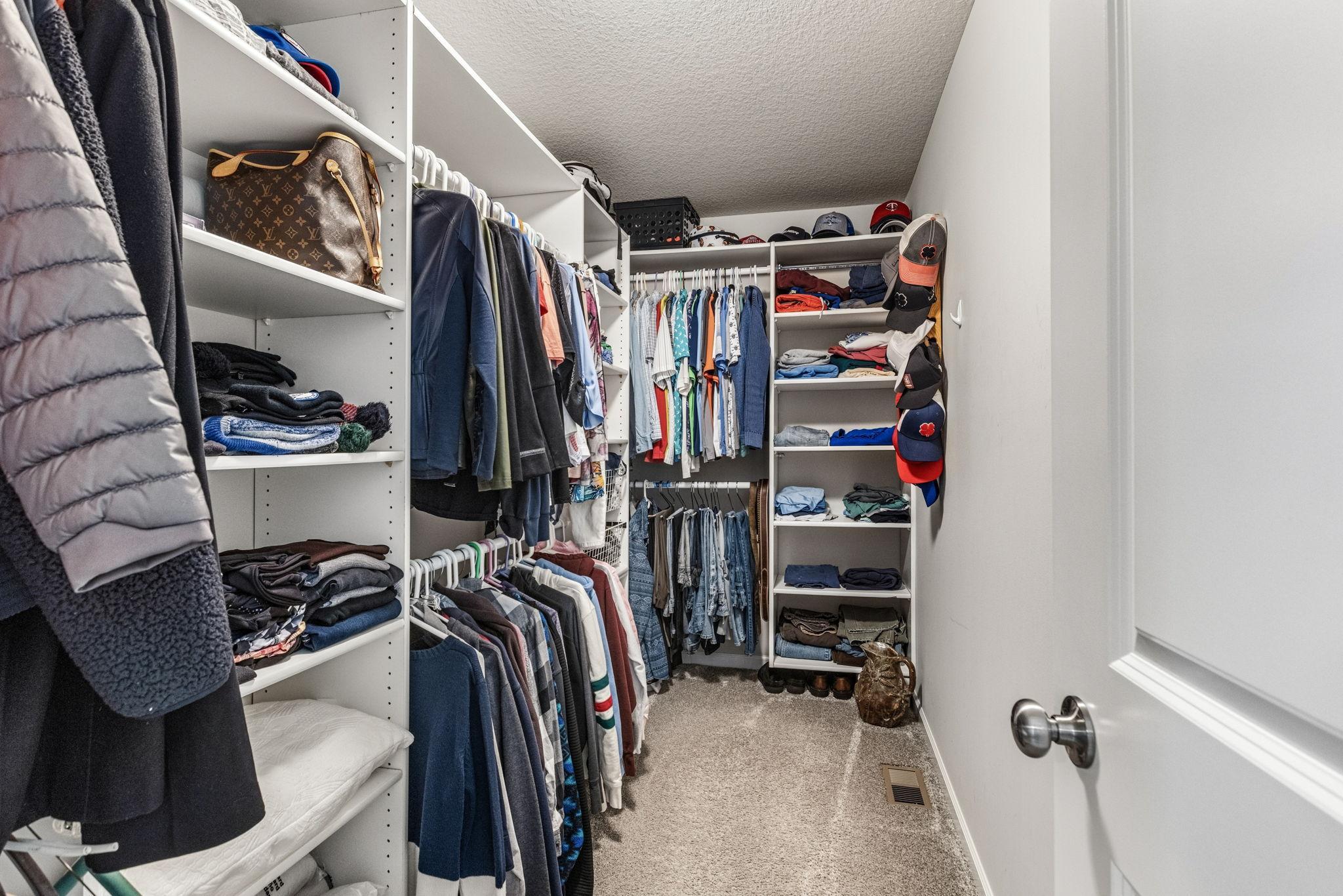 Primary closet