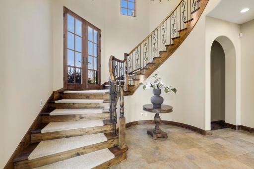This flex space is designed to accommodate a piano.