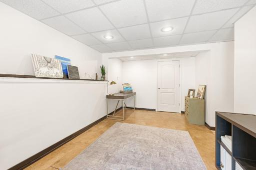 Another large storage space behind the door.