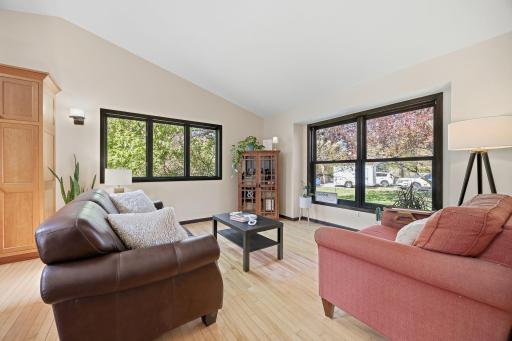 Spacious Living Room with lots of natural light!