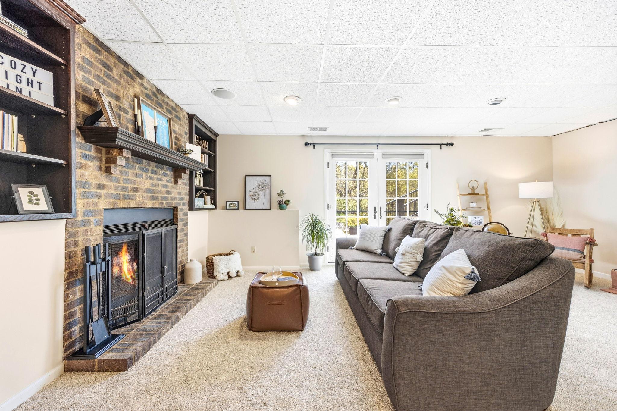 Cozy fireplace for winter. Walkout to the lower deck!