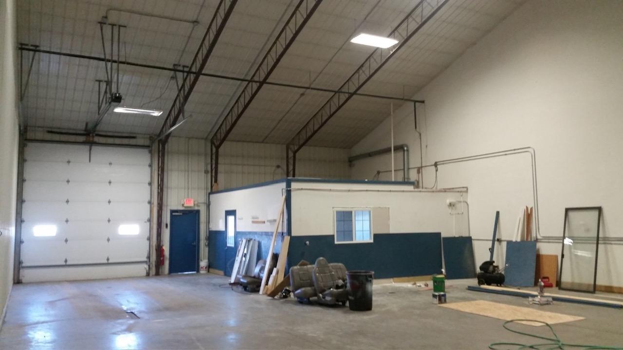 (1) - 12' wide x 14' high overhead door with openers