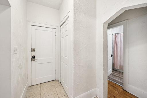 Back door leading to upstairs or downstairs