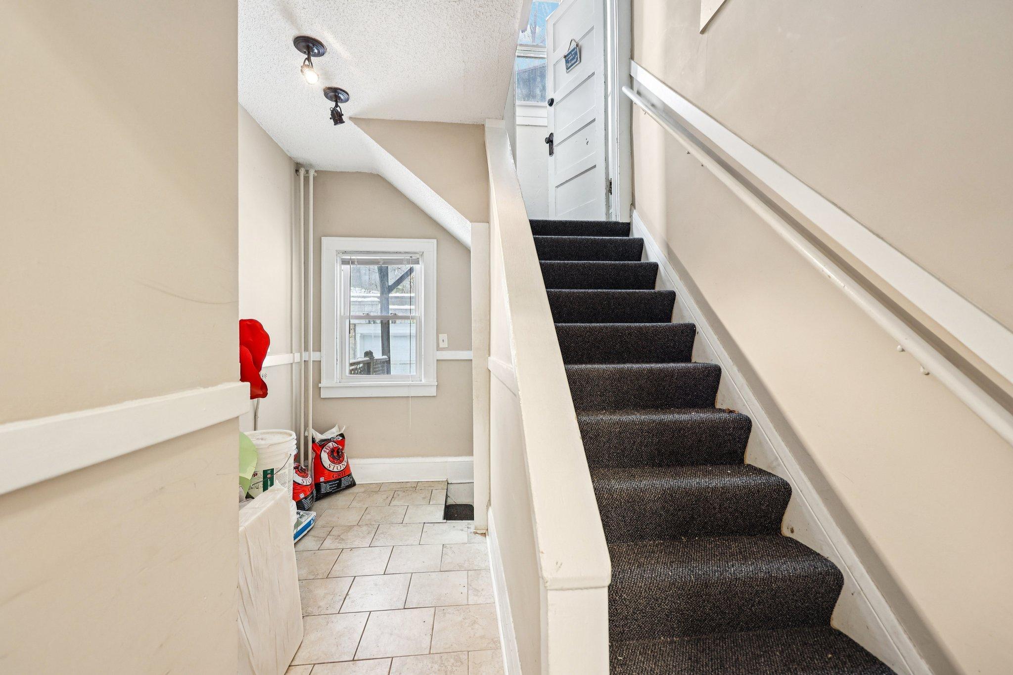 Back door/hallway to units