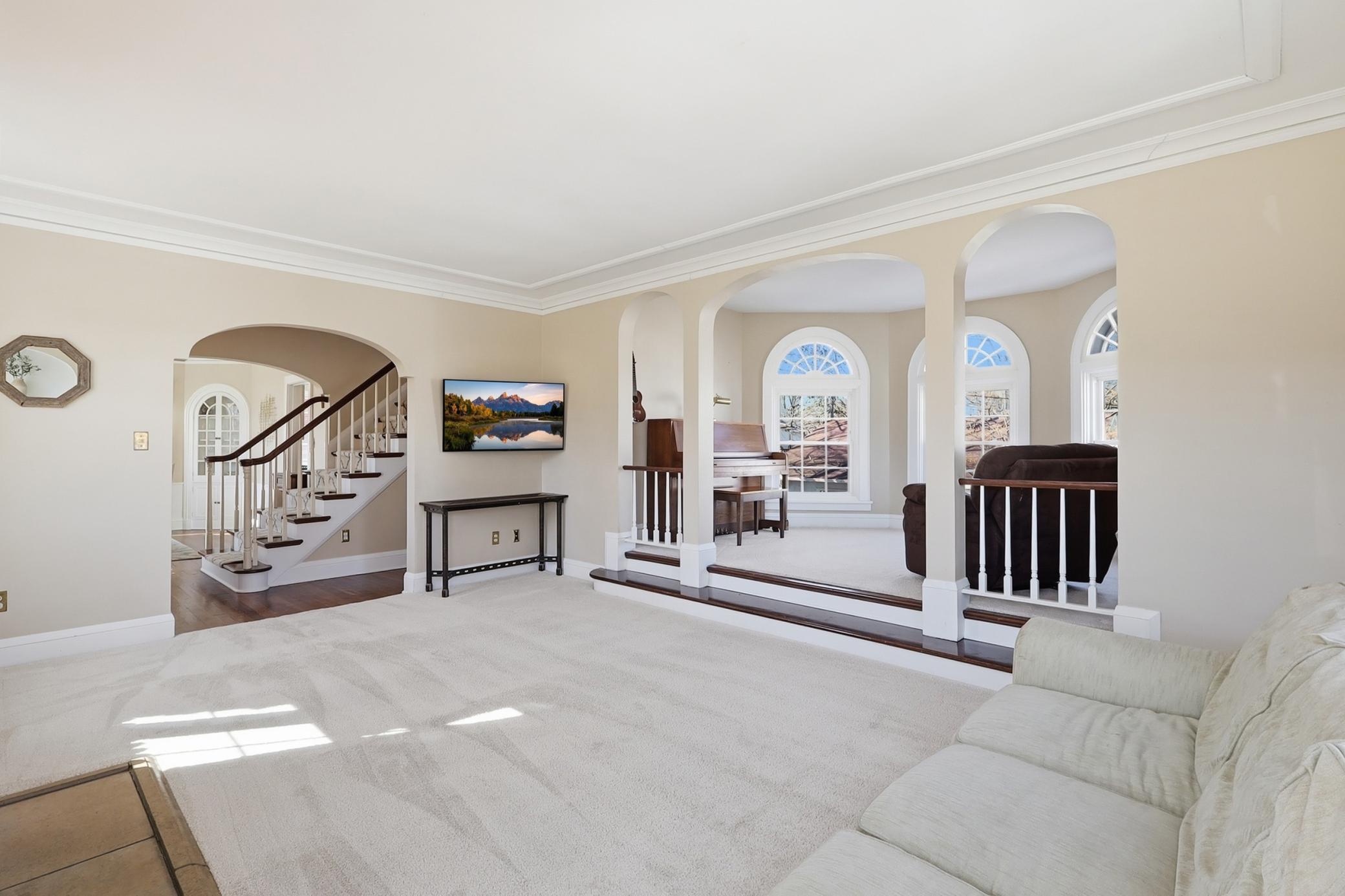 Main Floor Living Room & Sun Room