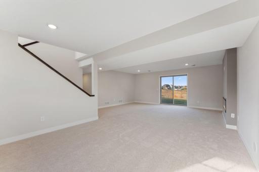 This home sits on a walk out lot with a great view