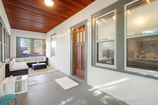 Transition out to the private patio, extending your living and entertaining space.