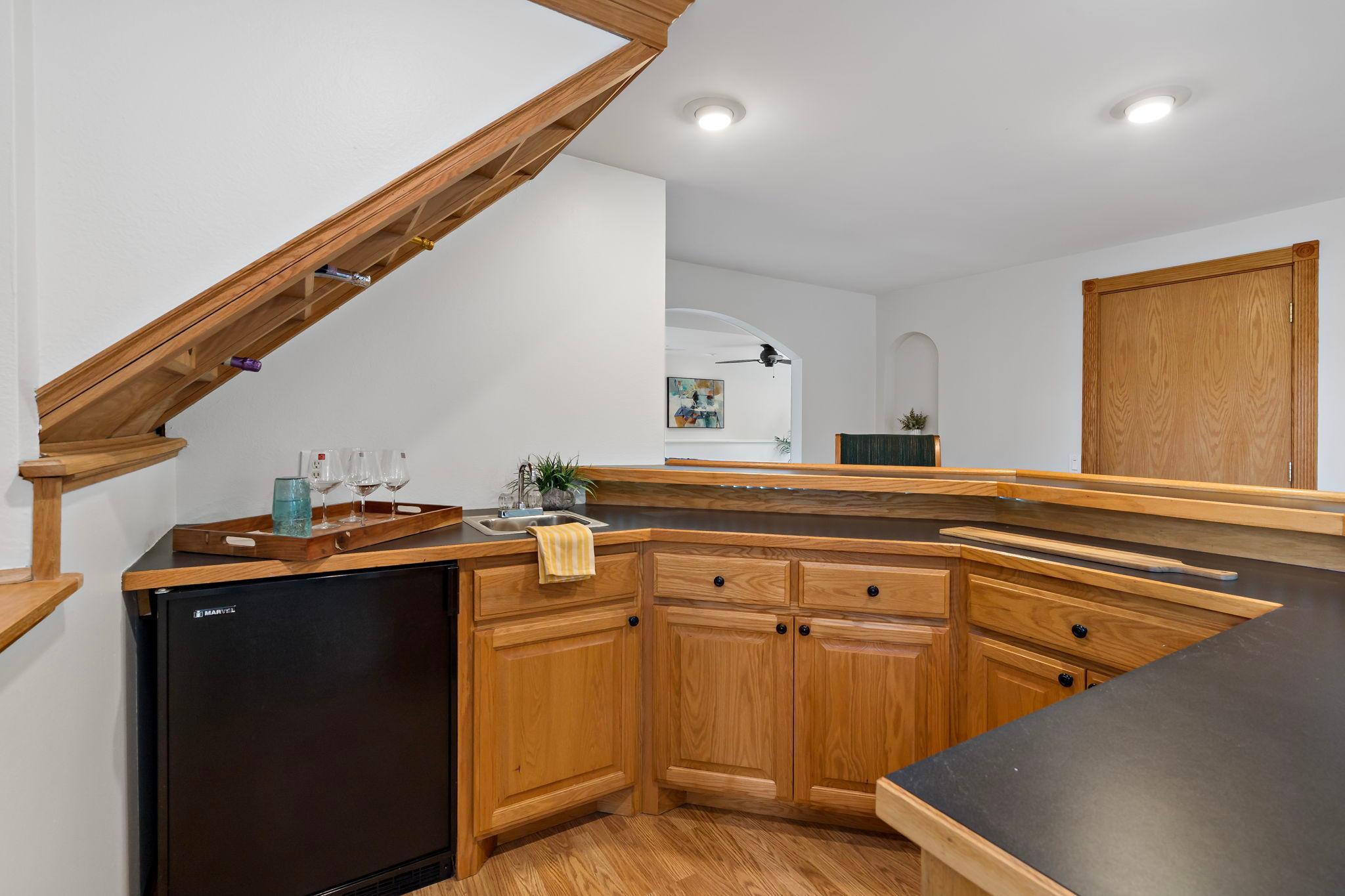 Lower level bar