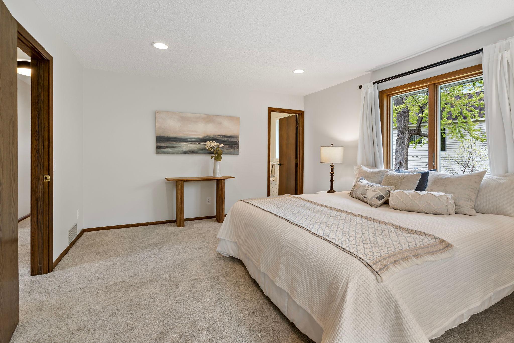 Primary bedroom with private bath