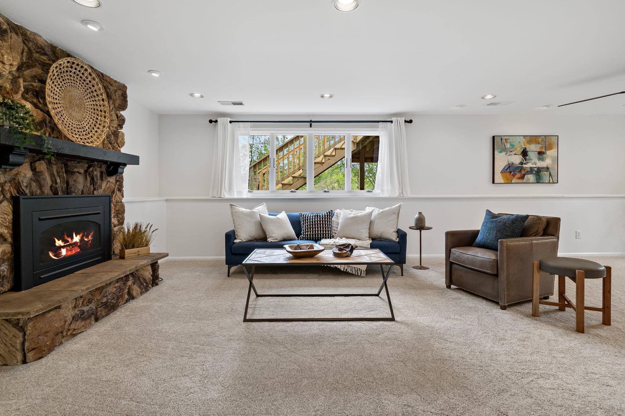 Lower level living room