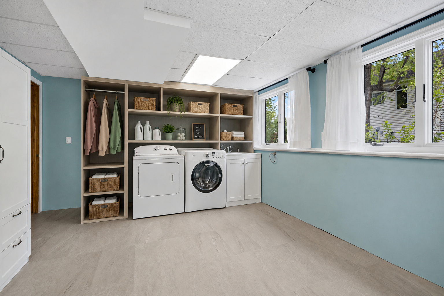 Possibilities for a laundry space! (digitally enhanced)