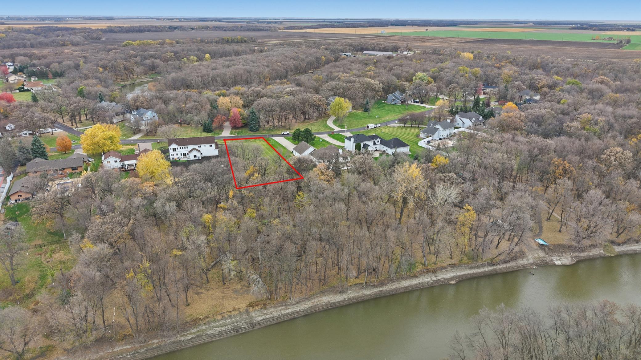 Aerial View with Lot Lines