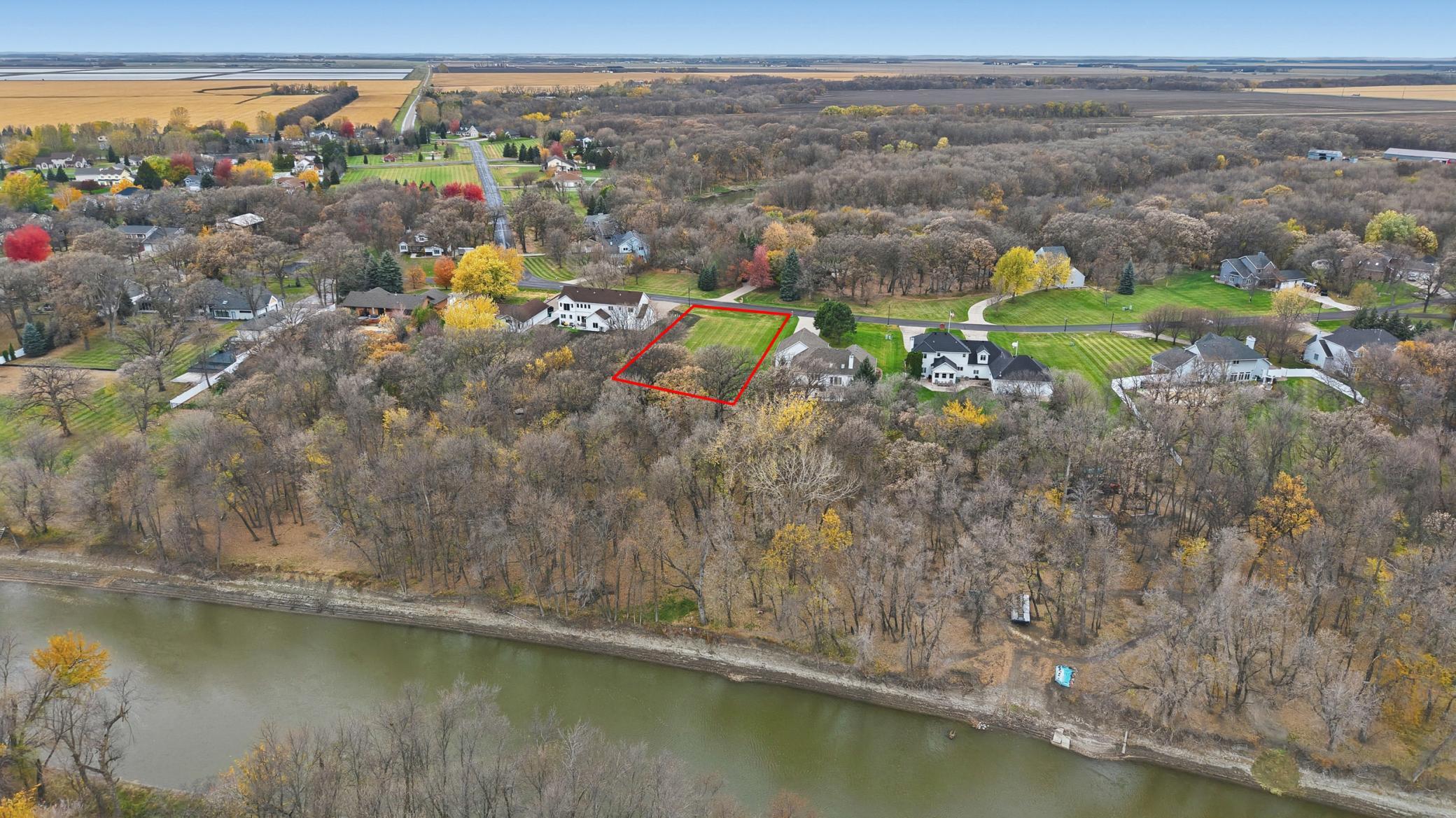 Aerial View with Lot Lines