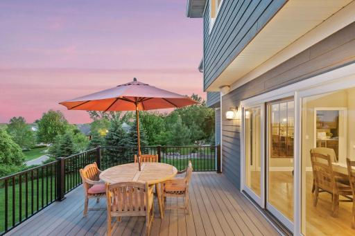 Maintenance free deck with plenty of room to entertain.