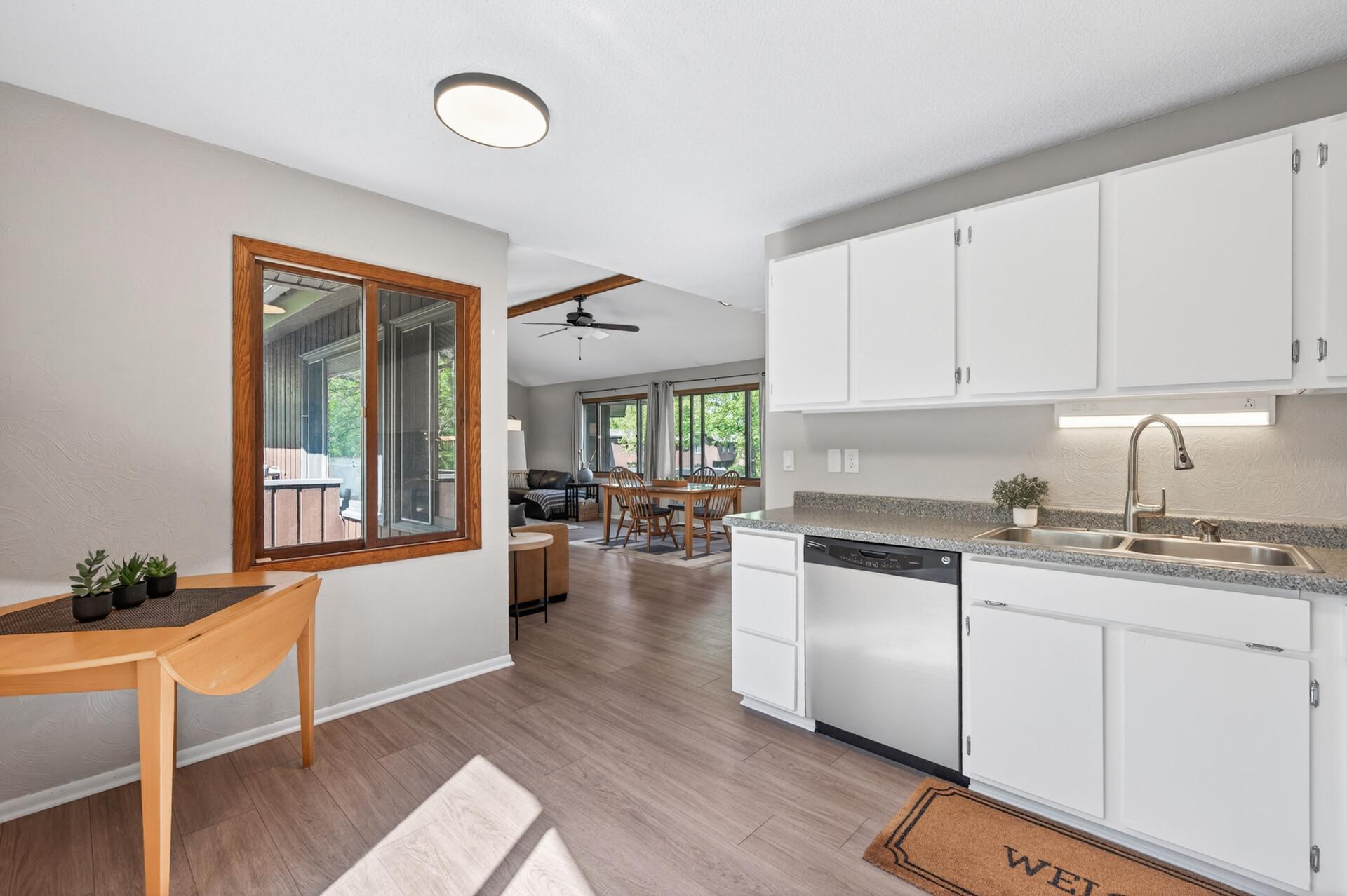 The upper level features LVP flooring throughout