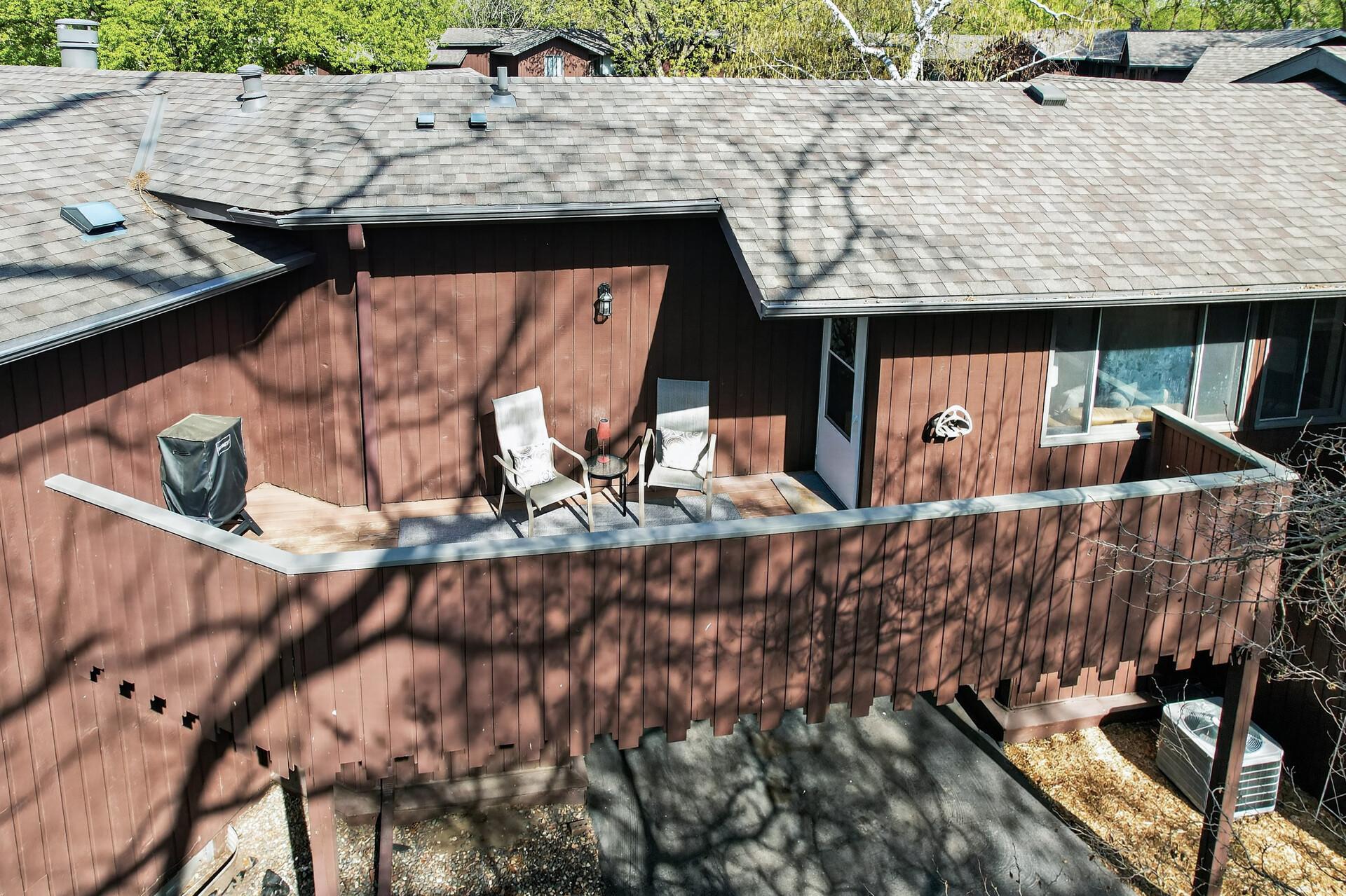 Elevated deck adds over 180 square feet of living space