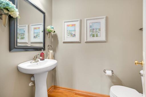 Half bath across from the main level bedroom.