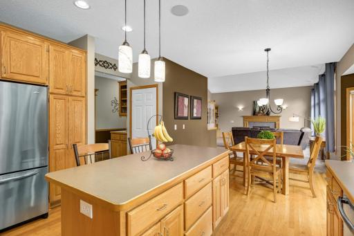 There is a butler's pantry right around the corner.