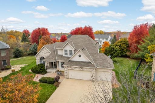 Large concrete driveway..