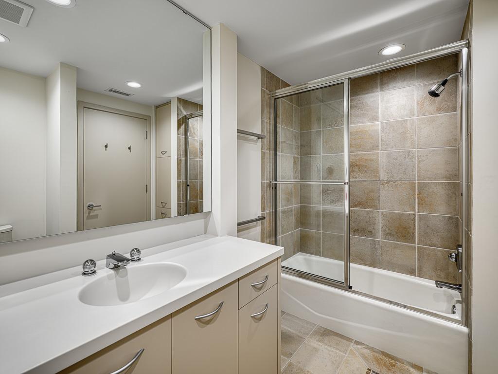 Lower level includes a full bath for convenience and privacy