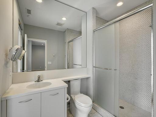 Ensuite 3/4 bath in the lower level