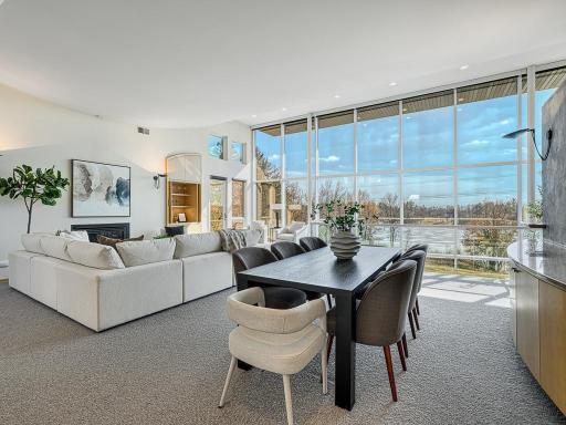 Bold design balanced with inviting, comfortable spaces