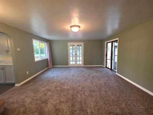 Living room looking to the 4 season porch