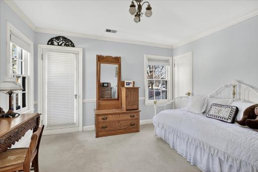 Another view of 3rd bedroom. Attached is the upper level private deck and outdoor space.