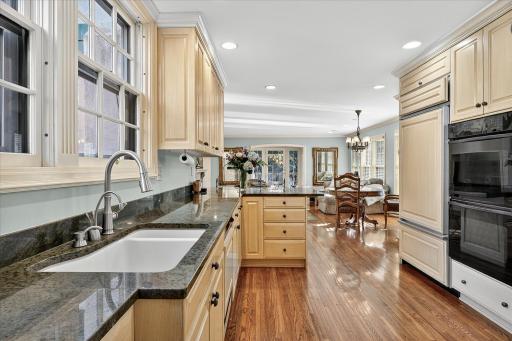 Oversized kitchen and family room is great space for everyday living.