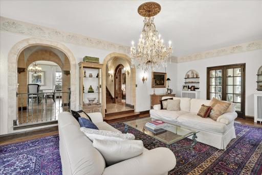 Large sunken living room.