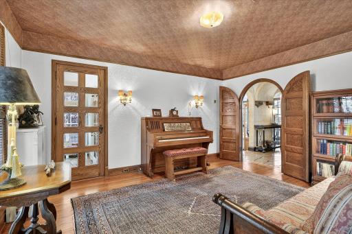 Music room (sitting room) is perfectly located between foyer and kitchen. It could also be a great playroom for young kids.