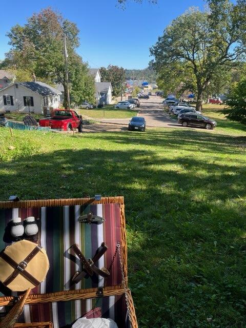 Having A Picnic On The Lot During The Strawberry Festival