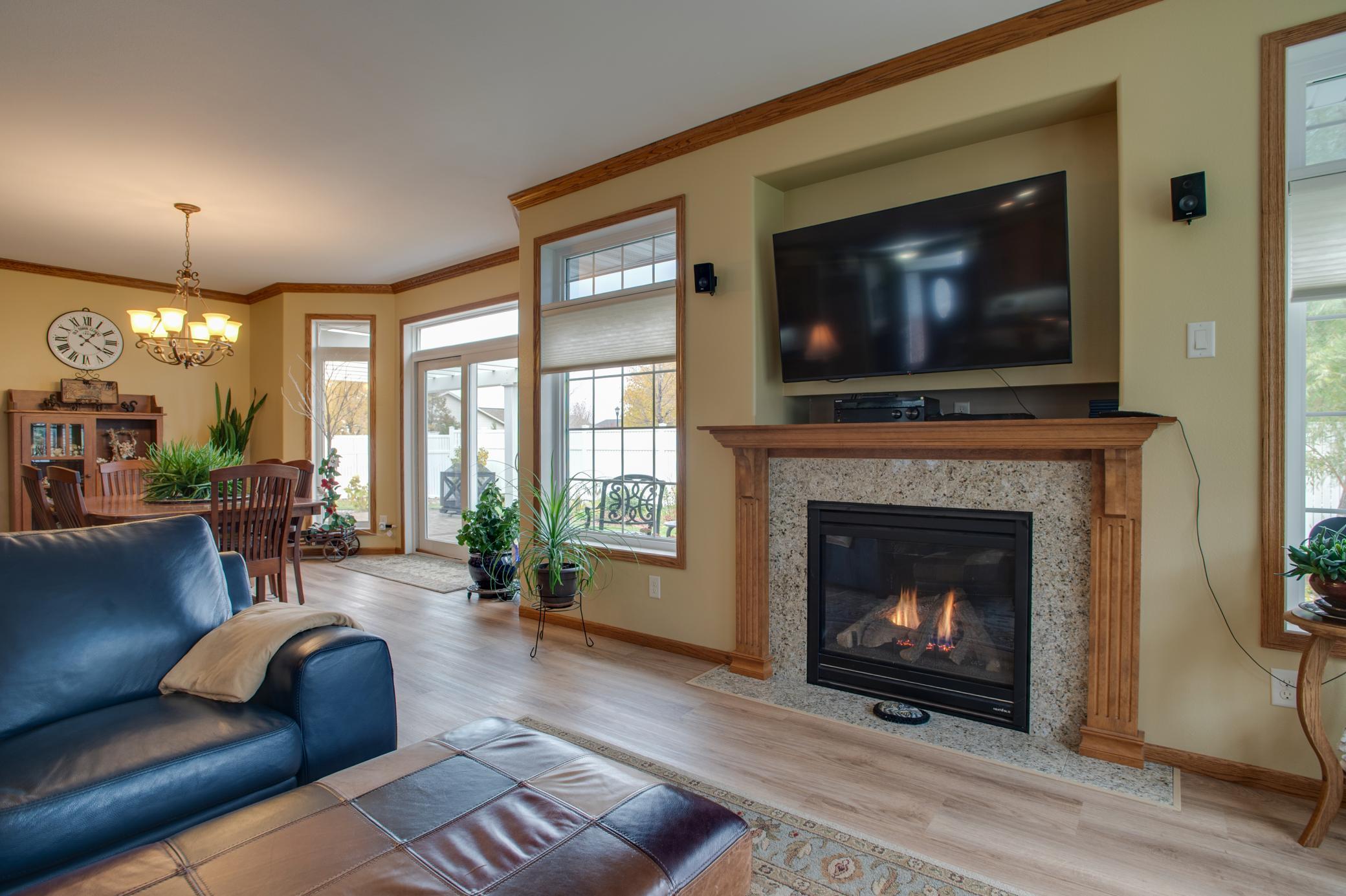 Living Room - Gas Fireplace