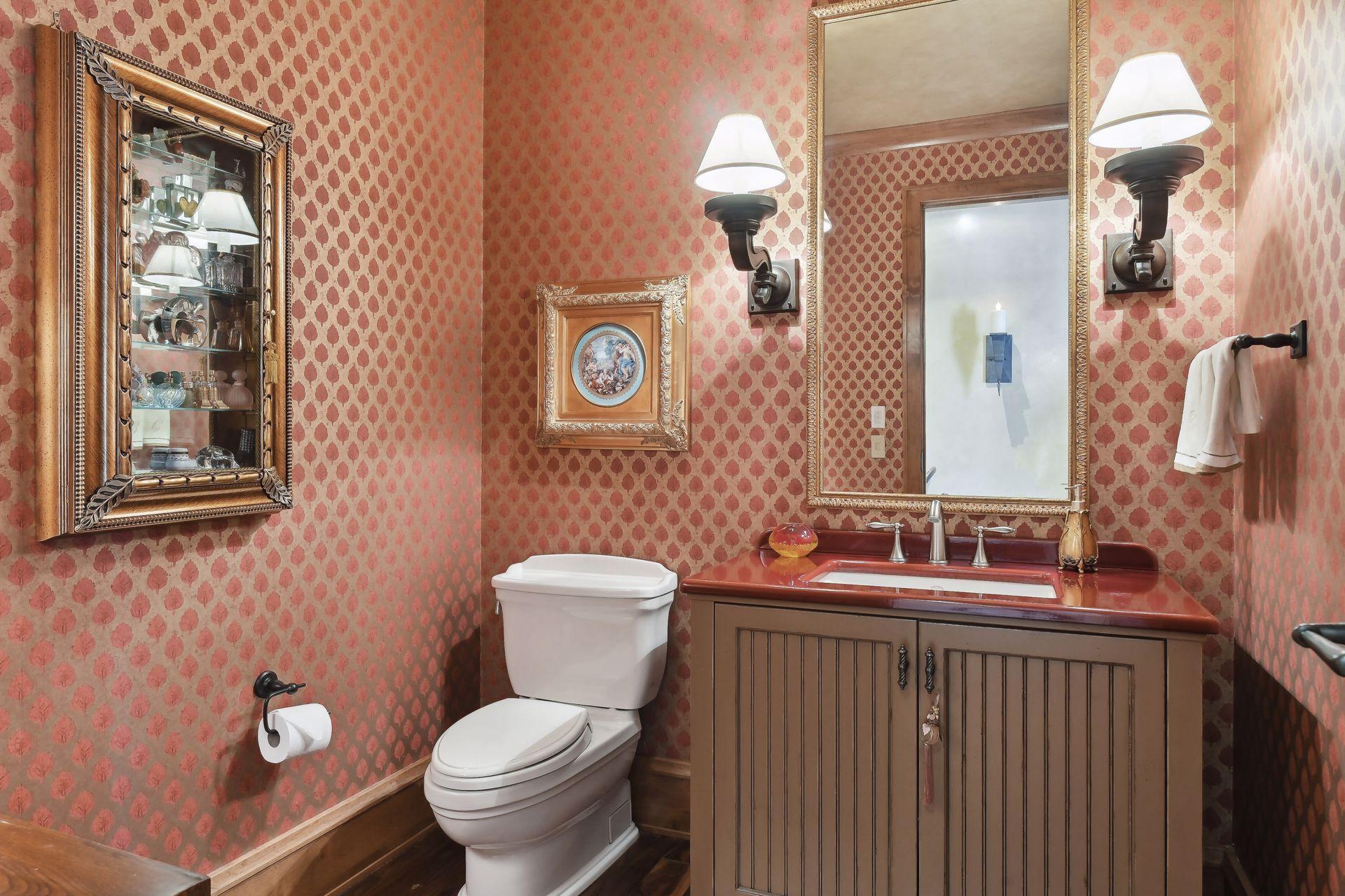Powder bath on the main floor near the kitchen