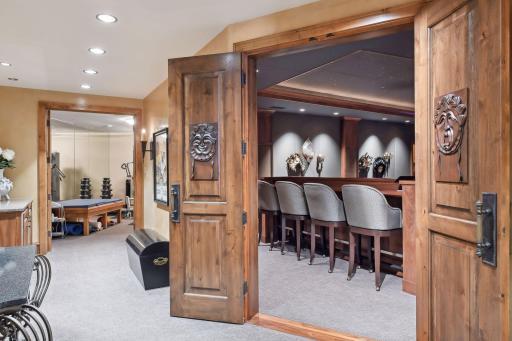 The lower level is an entertainers dream