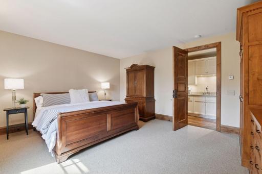 Spacious lower level guest room