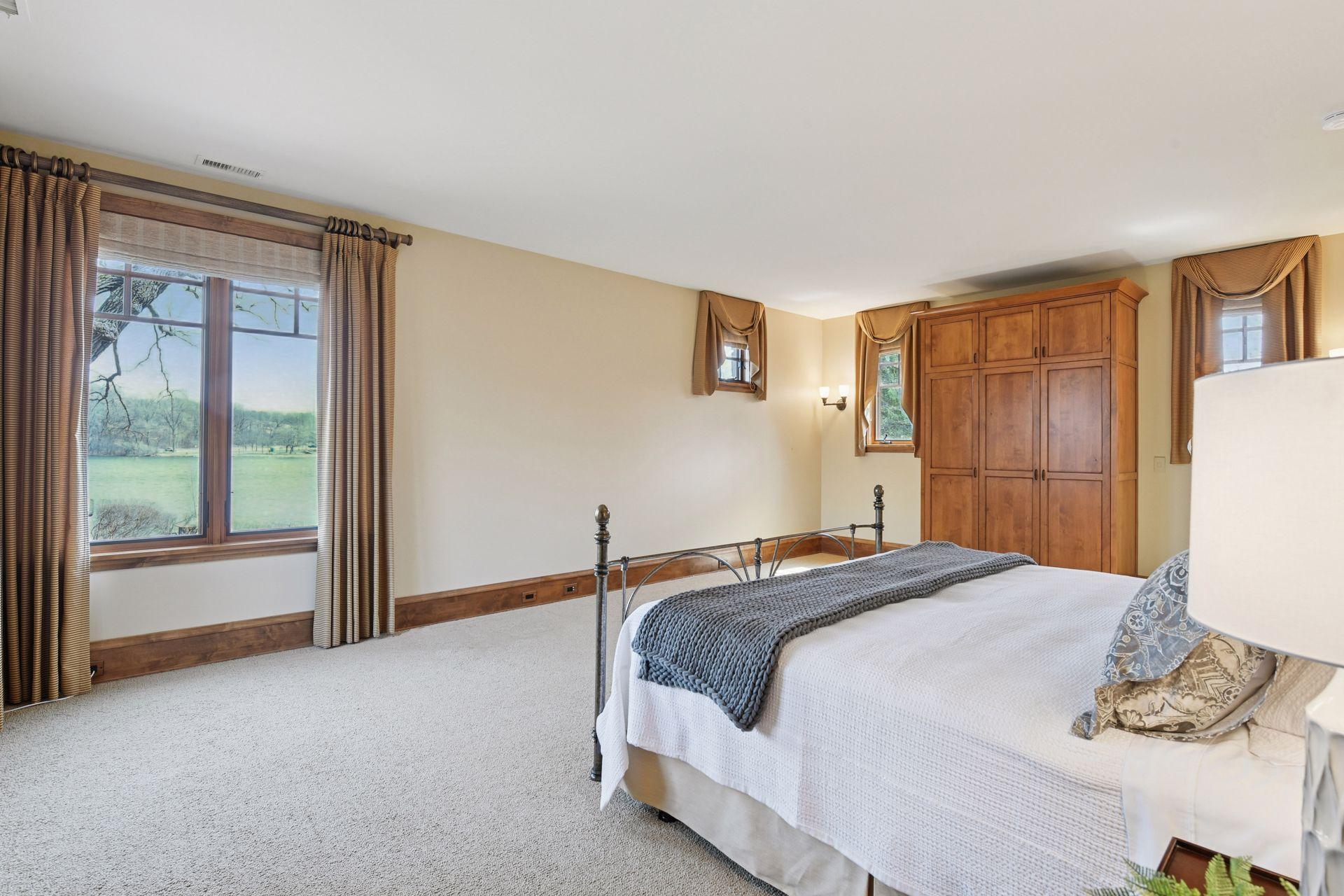 Spacious lower level guest room