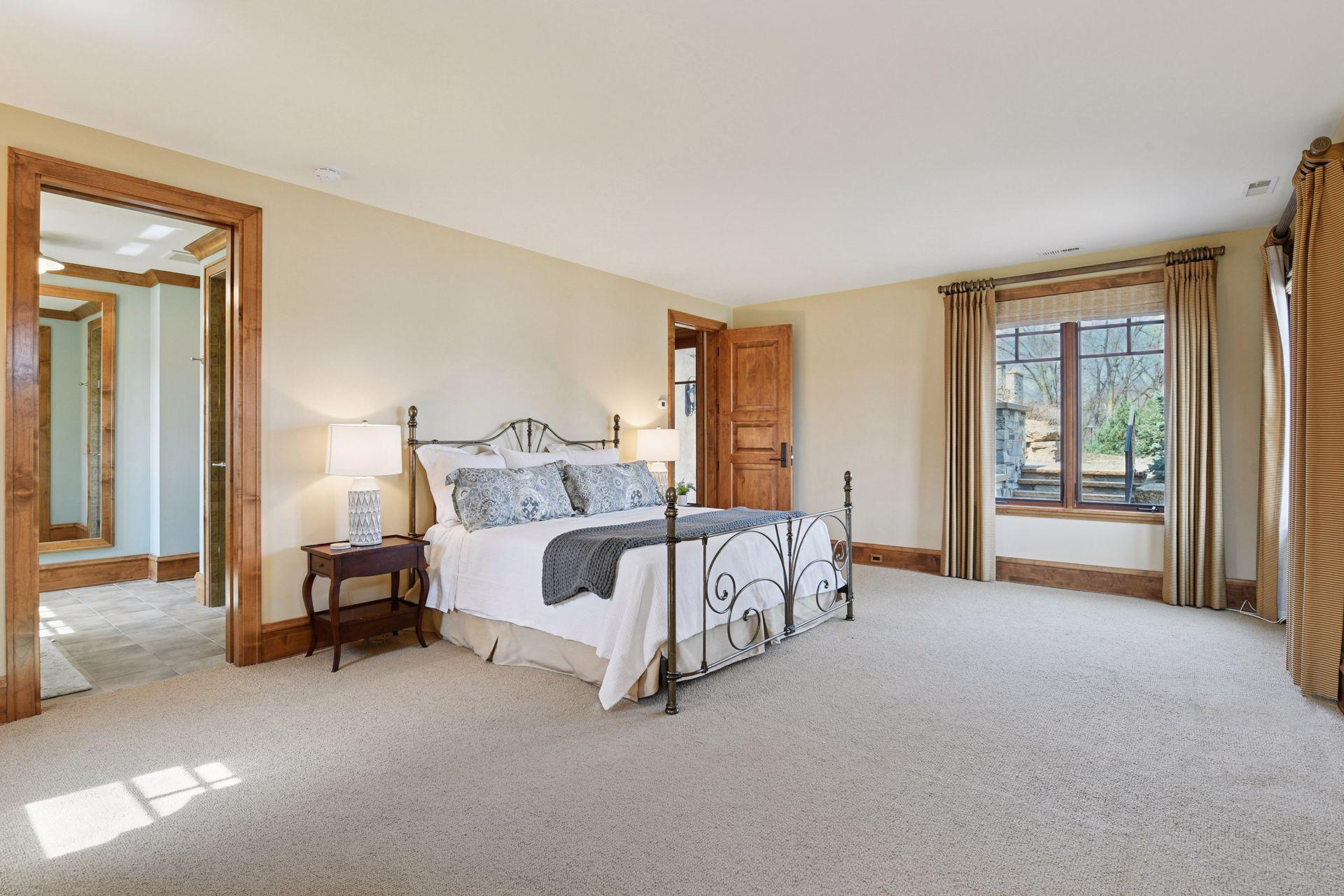 Spacious lower level guest room