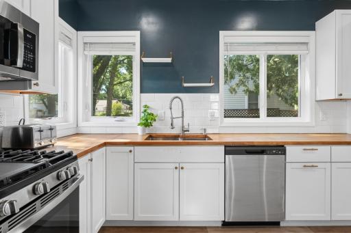 Designed for functionality and convenience, this kitchen includes all the essentials