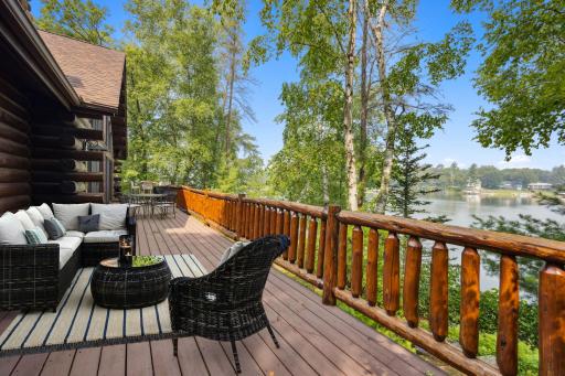 Plenty of Deck space to enjoy the views- Virtually Staged Furniture