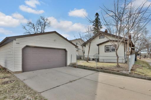 Two car garage and fenced in backyard yard!