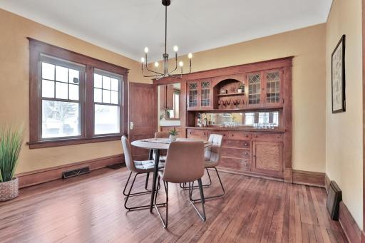 This dining area could accomodate a large table for entertaining!